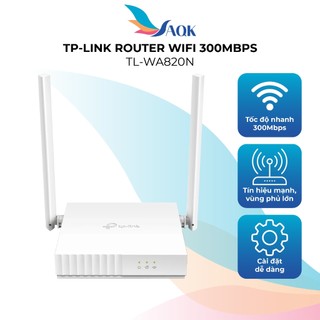 Thiết bị định tuyến mạng không dây TP-Link Router Wifi 4 300Mbps TL-WR820N - Hàng chính hãng