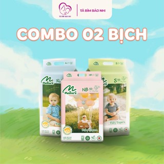 [COMBO 2 BỊCH] Tã Bỉm MOMO NATURE Chính Hãng, Bỉm Nature Mẫu Mới, Tã Dán/Quần Cho Bé Full Size