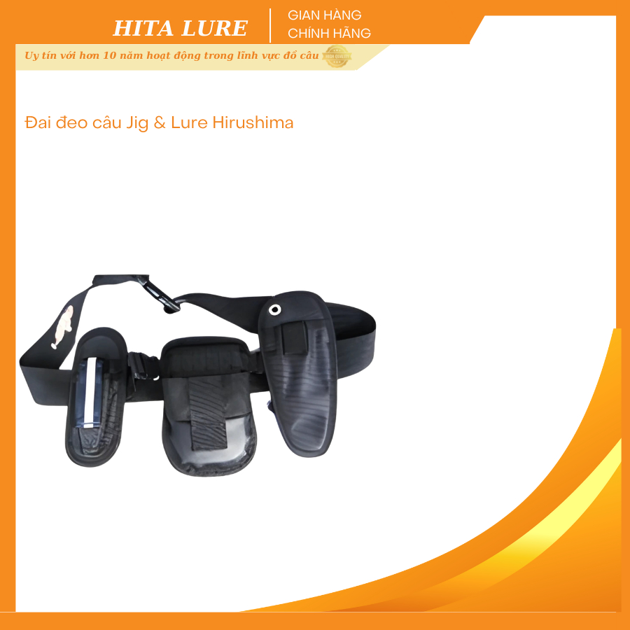 [Thanh Lý] Đai đeo câu Jig & Lure Hirushima – Hàng mới 100%, bị bông da nhẹ