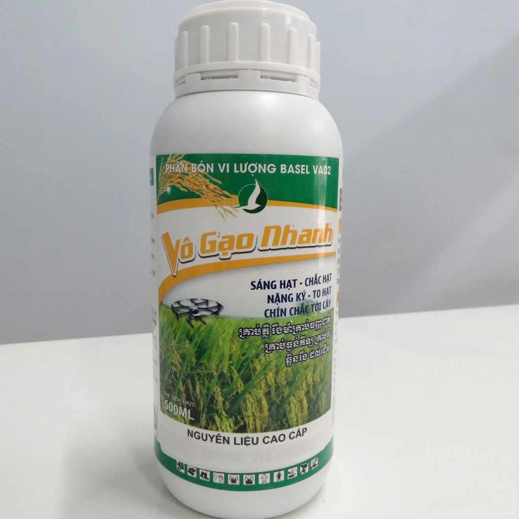 PHÂN BÓN VÔ GẠO NHANH (chai 500ml) - PHÂN BÓN CHUYÊN LÚA