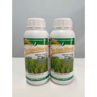 PHÂN BÓN VÔ GẠO NHANH (chai 500ml) - PHÂN BÓN CHUYÊN LÚA