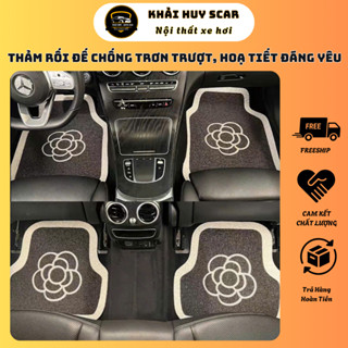 Thảm Lót Sàn Ô Tô ,Thảm Rối Cao Cấp Loại Dày Đế Nhựa Dẻo Có Gai Chống Trơn Trượt Họa Tiết Ngộ Nghĩnh