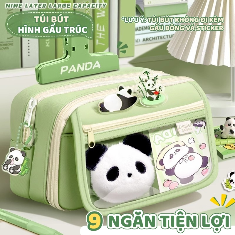 Túi Đựng Văn Phòng Phẩm- Túi Vải Dễ Thương - Thiết kế Đơn Giản ,Dung Tích Lớn, Phù Hợp Mang Đi Học