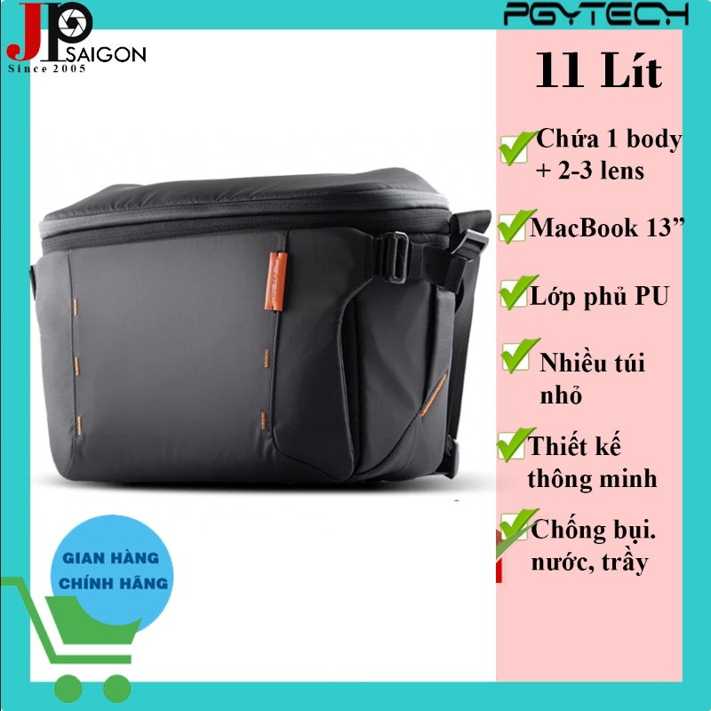 TÚI MÁY ẢNH PGYTECH ONEMO SLING SHOULDER BAG 11L (SPACE BLACK)