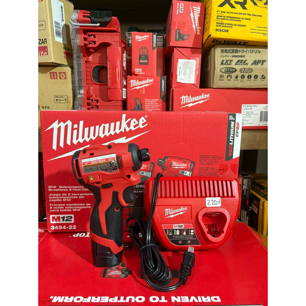 Combo Milwaukee m12 3450-20 Mỹ