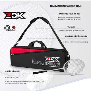  Túi Vợt Cầu Lông Pickleball ZDK ProX – Gọn Nhẹ Đa Năng Chuẩn Vận Động Viên chính hãng 