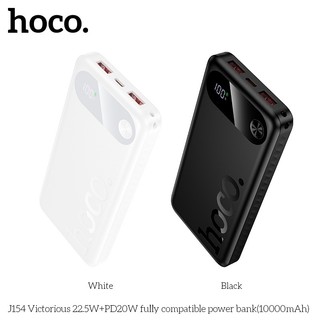 Cục tích điện Hoco J154 10000mAh TypeC PD 20W & 2 USB-A QC 3.0 22.5W, Màn hình LED - Phụ Kiện Sỉ 1986