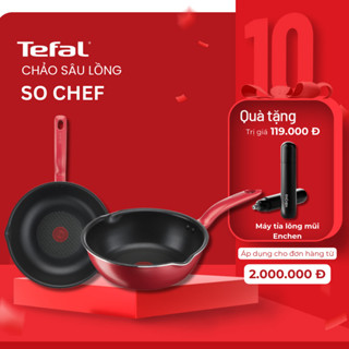 Chảo sâu lòng chống dính đáy từ Tefal So Chef 24cm/28cm - Hàng chính hãng / Bảo hành 02 năm
