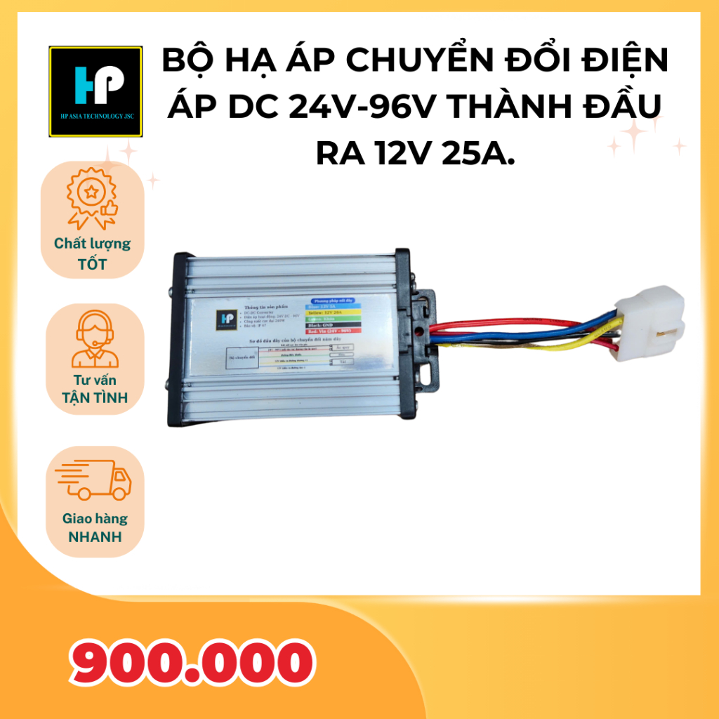 Bộ hạ áp 12V, DC-DC hạ áp từ 24V ‑ 96V sang 12V