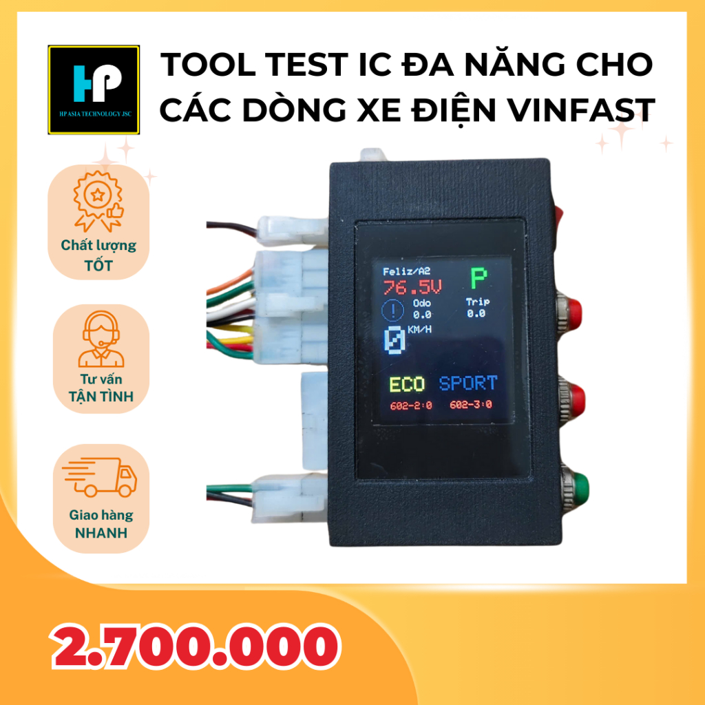 Tool test IC đa năng cho các dòng xe máy điện Vinfast