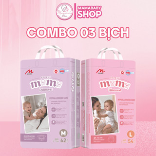 [Combo 3 Bịch] Bỉm Tã MOMO DIAMOND Chính Hãng, Bỉm Dán/Quần Tặng Quà Cho Bé Full Size