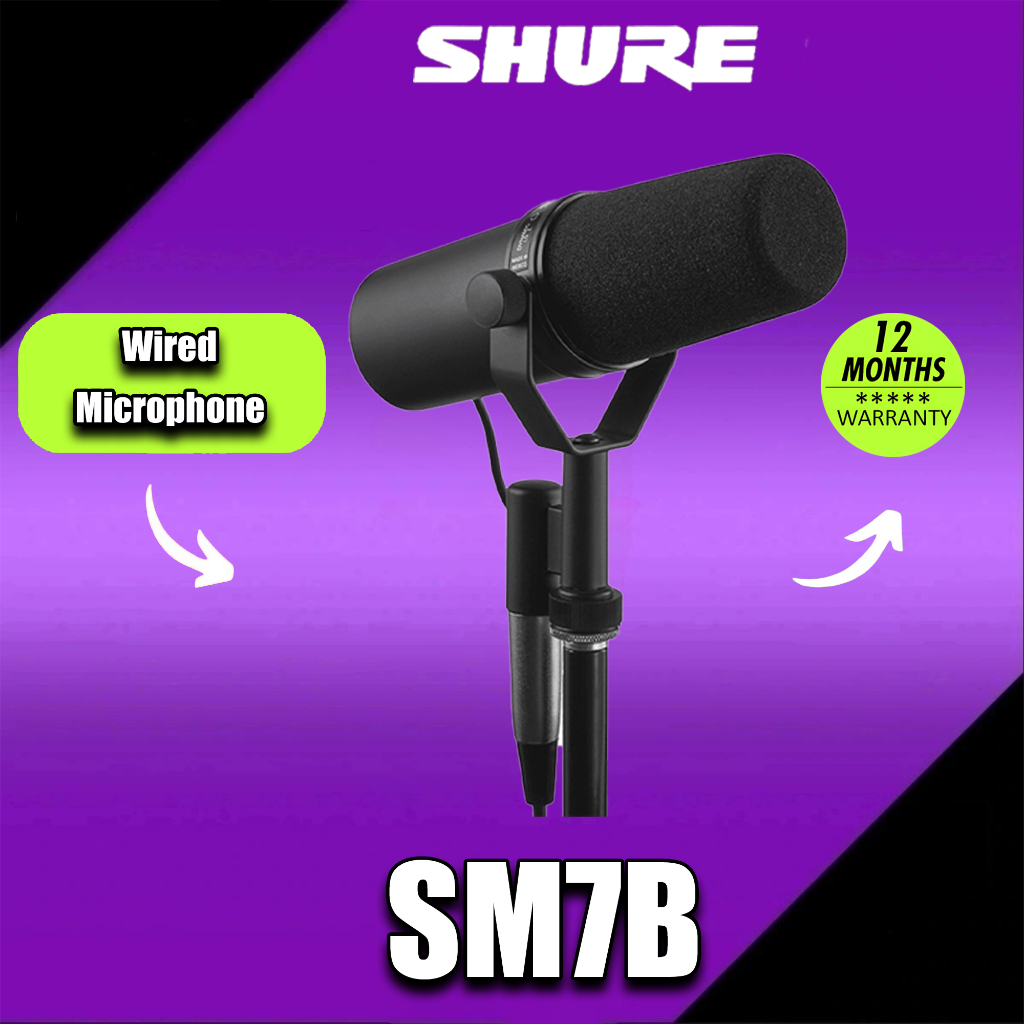 Shure SM7B micro ngưng tụ chuyên nghiệp micro drynamic cho videoke studio podcast vlog