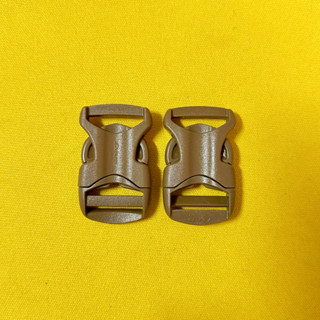 (2 cái) Khóa bóp D-Flex 2.5cm màu nâu, phụ kiện balo, túi xách (Mã 310)