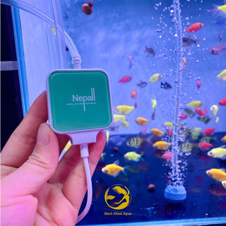 Máy sủi mini Nepall siêu êm cho bể cá - Full set đồ (tặng quả sủi, dây sủi)