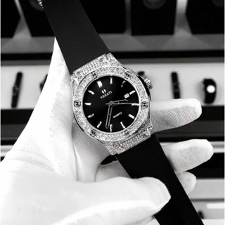 Đồng Hồ Thời Trang Nam Nữ Versati Có Kháng Nước, Đồng Hồ HB Đính Đá Nam Kiểu Dáng Cực Đẹp,(Bảo Hành Máy 12th)