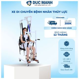 Xe nâng đỡ bệnh nhân, người già bằng thủy lực, giúp việc vệ sinh dọn dẹp cho người bệnh được dễ dàng