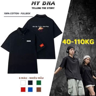 Áo polo có bigsize 100kg local brand cặp đôi nam nữ tay lỡ form rộng unisex basic cao cấp fullbox rẻ đẹp 2025 MY DNA