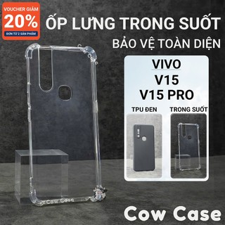 Ốp lưng Vivo V15 / V15 Pro Cow case màu đen | Ốp điện thoại Vivo dẻo bảo vệ camera đt toàn diện