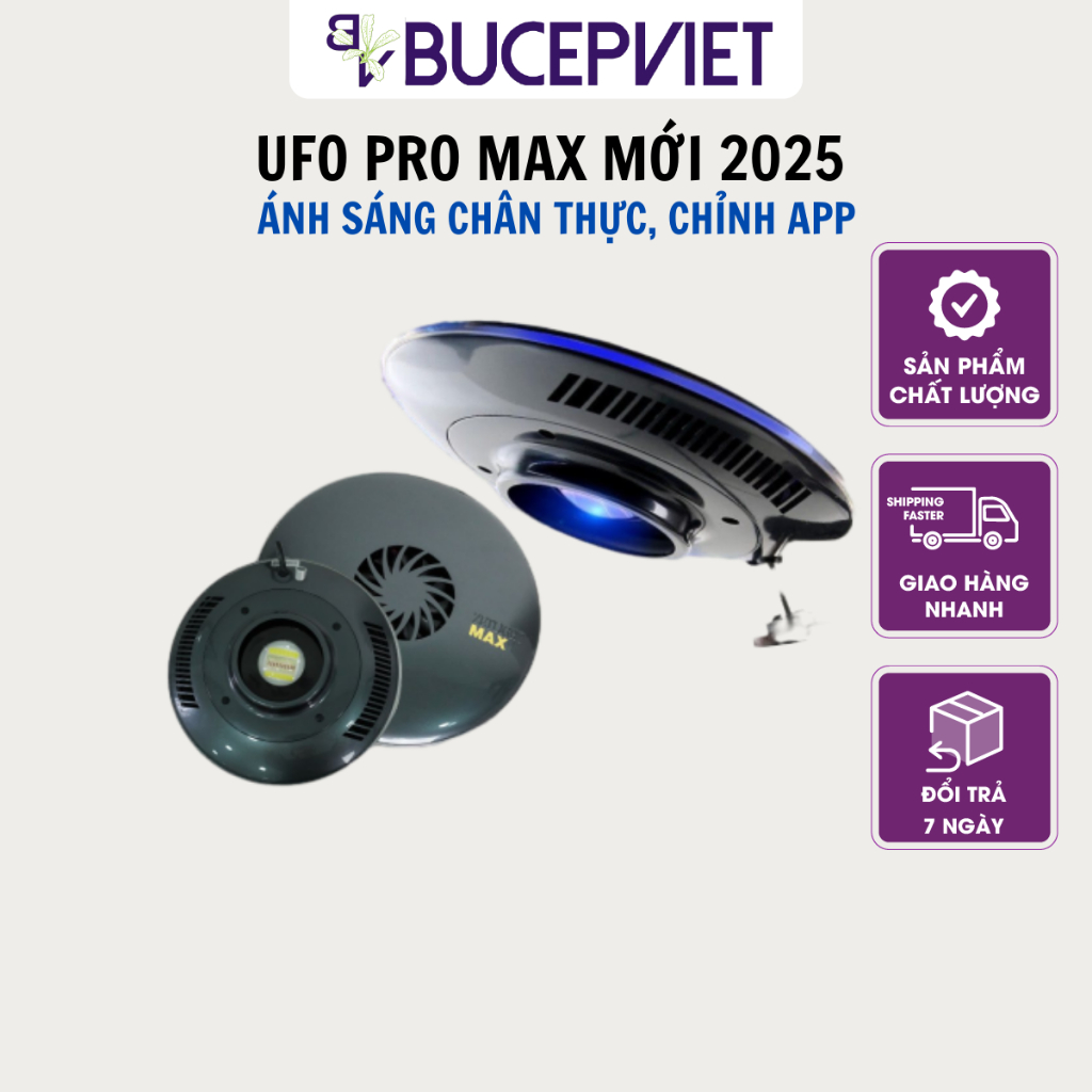 Đèn Zetlight UFO PRO MAX F8 – Đèn LED cho hồ thủy sinh, biotope, hiệu ứng sóng đẹp, điều chỉnh qua app