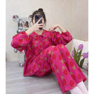  BỘ TAY DÀI CỔ SEN-LANH TOLE VNXK F21 