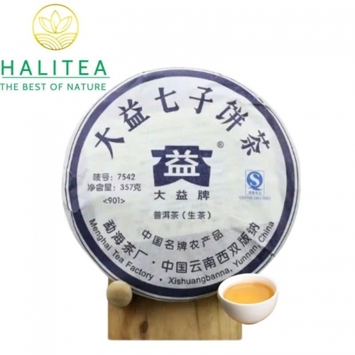 Phổ Nhĩ Sống Đại Ích TAETEA 7542 Năm 2008 - Bánh 357g