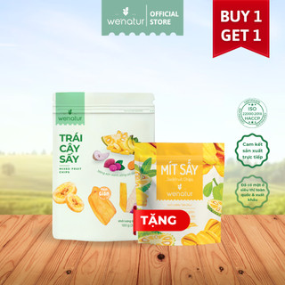   MUA 1 TẶNG 1  Trái Cây Sấy Thập Cẩm Không Đường We'natur 100g  tặng 1 mít sấy 35g  