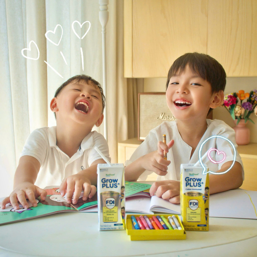 2 Thùng GROW VÀNG 24 Hộp 110ml Sữa Dinh Dưỡng Nutifood GrowPLUS+ Sữa Non Immunel - Tăng Đề Kháng (48