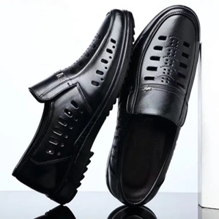 Giày lười nam da bò thoáng mát đế khâu 4 cm phù hợp cho đi làm và dự tiệc cực đẹp bảo hành 12 tháng