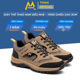 Giày thể thao nam Timan siêu nhẹ đi êm thoáng khí phù hợp leo núi, chạy bộ, giày bảo hộ lao động thời trang nam - SN51