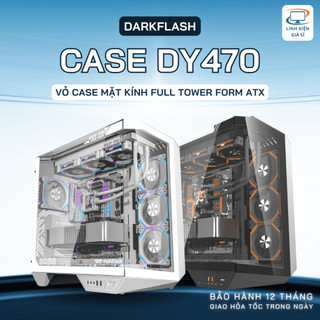  Vỏ case PC Darkflash DY470 thùng máy tính form ATX mid tower độc đáo dựng VGA gaming chính hãng bảo hành 12 tháng 