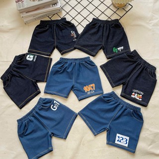 Quần đùi cho bé chất liêu thun cotton giả jean mềm mịn mát từ 10-38kg