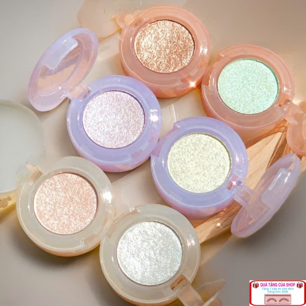  Phấn mắt đơn sắc XIXI ánh nhũ kim tuyến chống thấm nước lâu trôi 