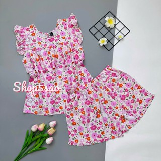 Đồ bộ tole nữ, bộ lanh mặc nhà, áo bèo ngực quần đùi SHOP5SAO (43-75kg)