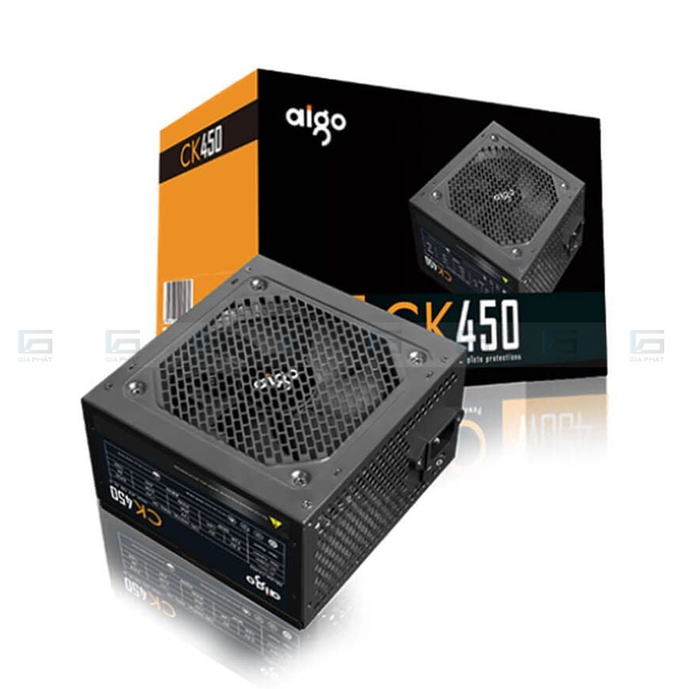 Nguồn máy tính Aigo CK450 450W - Màu đen