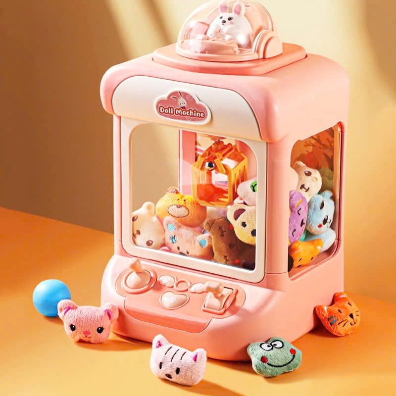 Máy Gắp Thú Bông Mini Kèm Đèn Nhạc Cho Bé, Đồ Chơi Gắp Thú Bông Mini Có Sạc - MẪU MỚI