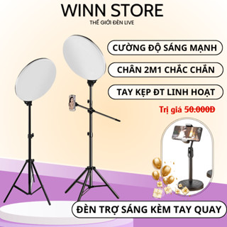 Đèn Trợ Sáng Livestream, quay vlog nấu ăn Tròn Full Viền 26cm,33cm,45cm Đèn Trợ Sáng Chụp Ảnh,Quay Video 3 Chế Độ Sáng