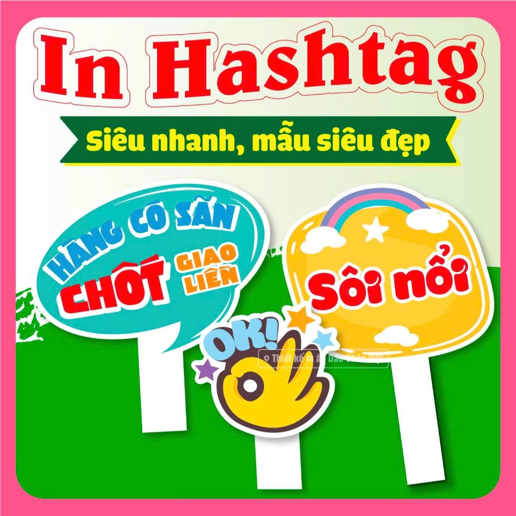 [HÀNG CÓ SẴN] Hashtag cầm tay nhiều chủ đề, sinh nhật, team building, họp lớp, sự kiện - incucre