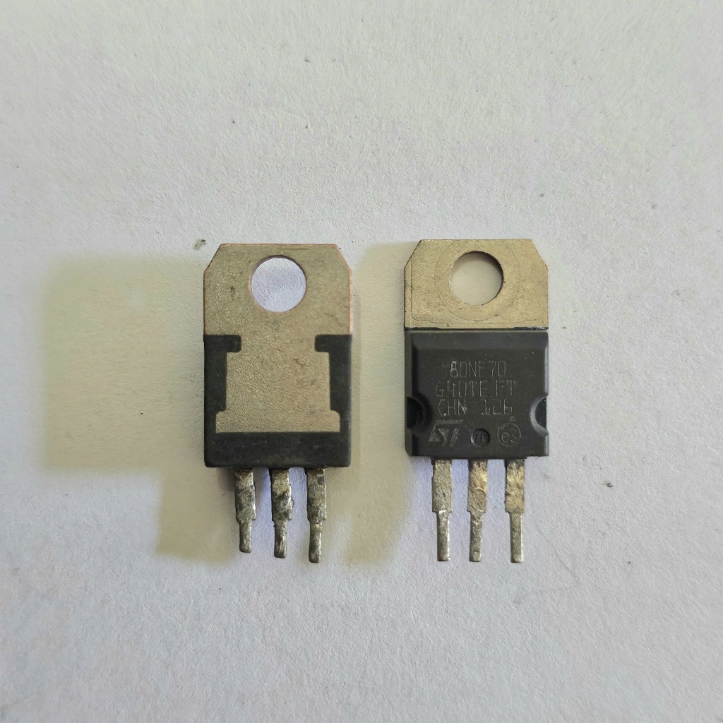 Túi 100 MOSFET 80NF70 lưng đồng loại xịn N-CH 80A 70V TO220 Tháo Máy chân rin