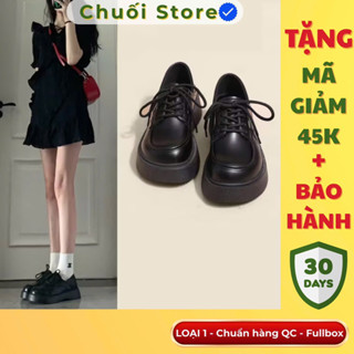   BẢN XỊN CHUẨN QC  Giày oxford nữ LOẠI 1 mũi tròn thắt dây thiết kế đơn giản basic dễ mang dễ mix đồ cho nữ xinh iu 