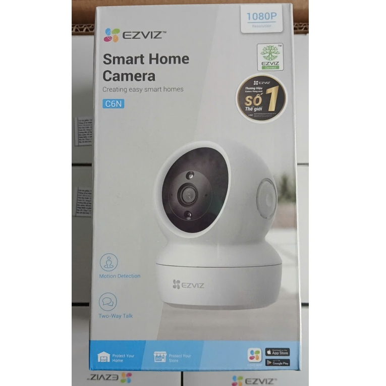 (TẶNG ĐẾ L)Camera Wifi  EZVIZ C6N 2MP 1080P C6N Pro 3MP xoay 360 đàm thoại 2 chiều NEW 2025