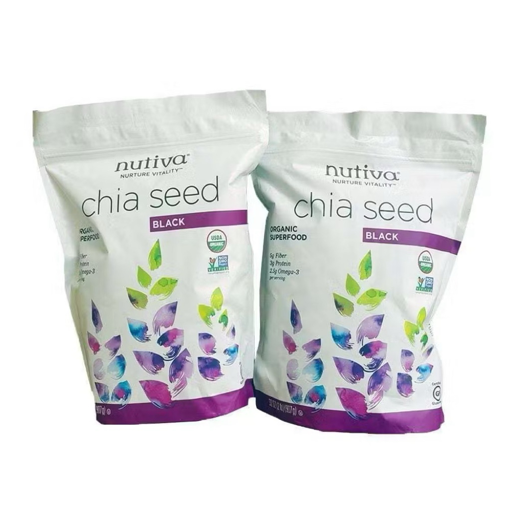  Hạt Chia Nutiva Organic Black Chia Seed 907g date 2027 