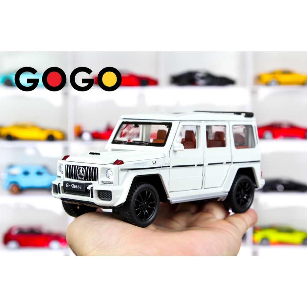 Mô hình xe Mercedes G63 G Klessa SUV 1:32 Trắng