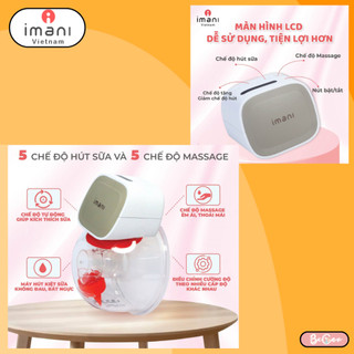 Máy hút sữa không dây rảnh tay IMANI i2 Plus with Dock, không chất BPA, kèm theo dock sạc tiện lợi