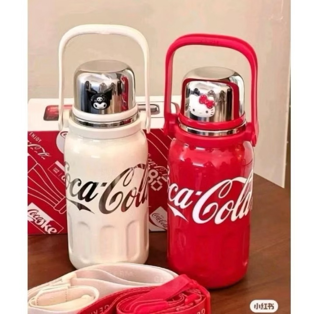 Bình giữ nhiệt Loda Coca 1200ml, bình nước inox 316 nắp kín kèm lõi lọc trà-Bình nước giữ nhiệt Coca