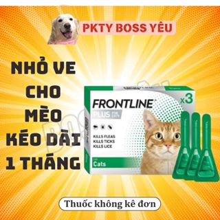 frontline plus cho mèo - nhỏ gáy hết ve rận bọ chét cho mèo 
