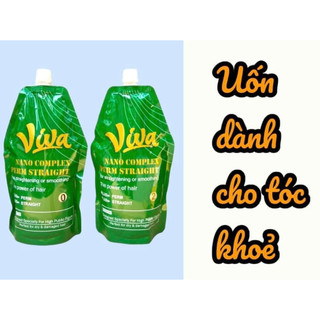  Thuốc uốn duỗi VIVA 1000mlx2,uốn siêu xoăn duỗi bóng mềm chống cháy tóc khi mềm hóa,hương thơm dịu 