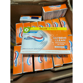  Mẫu mới DATE 03 27 Lốc 3 Cây Kem đánh răng Aquafresh Extreme Clean White Action của Mỹ 