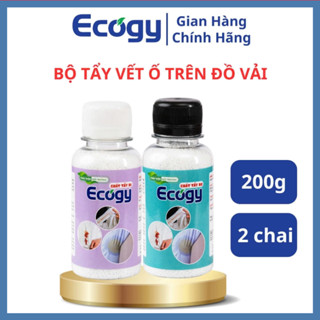  Bộ TẨY Ố Ecogy B1,B2  dạng bột  hỗ trợ tẩy được nhiều loại vết ố trên quần áo 