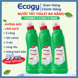 Nước tẩy Toilet đa năng Ecogy Hỗ trợ làm sạch các mảng bám, cặn canxi trên bồn cầu. chậu rửa, nền gạch men