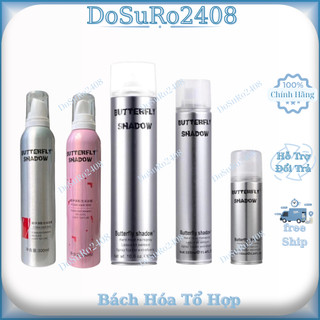  Gôm xịt tóc Butterfly Shadow Gôm bạc tạo kiểu keo xịt giữ nếp tóc nam nữ 150ml 320ml 600ml 
